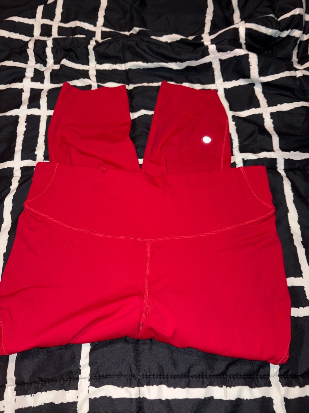 NWOT Lululemon size 14 Red High-Waist Leggings - Picture 2 of 5